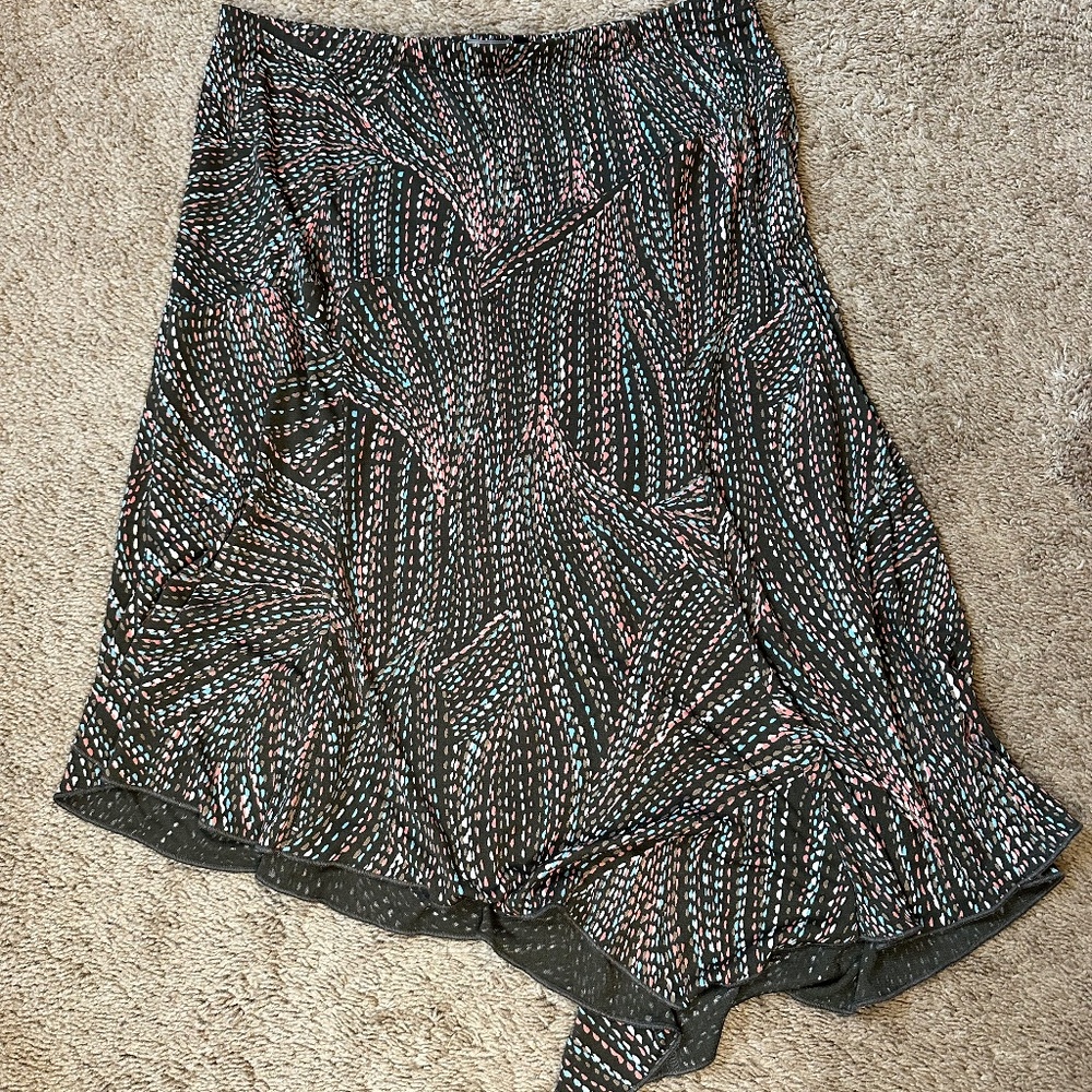 Parallel Skirt Asymmetrical Hem